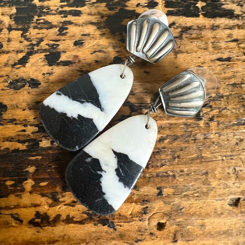 Genuine White Buffalo Earrings